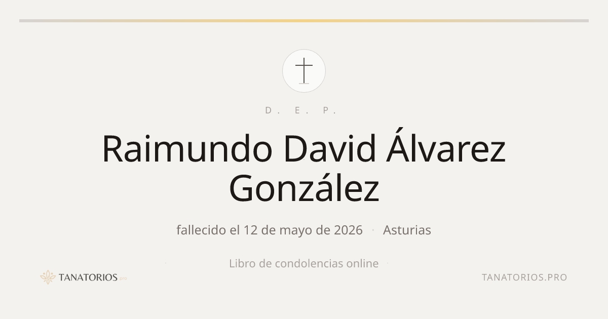 Memorial de Raimundo David Álvarez González