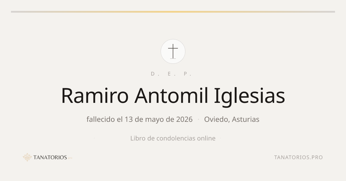 Memorial de Ramiro Antomil Iglesias