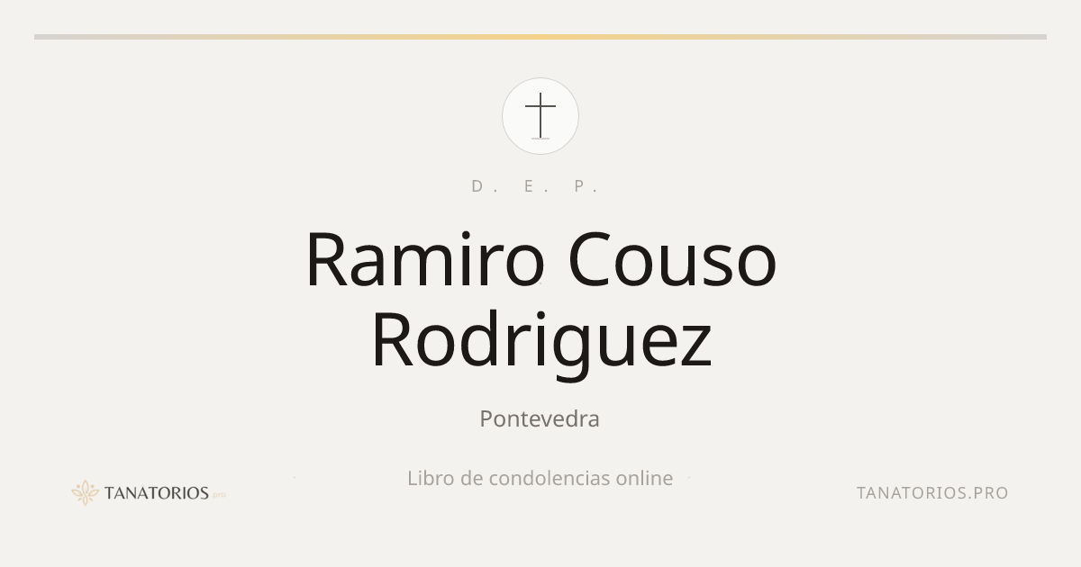 Memorial de Ramiro Couso Rodriguez