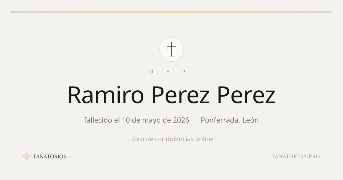 Memorial de Ramiro Perez Perez