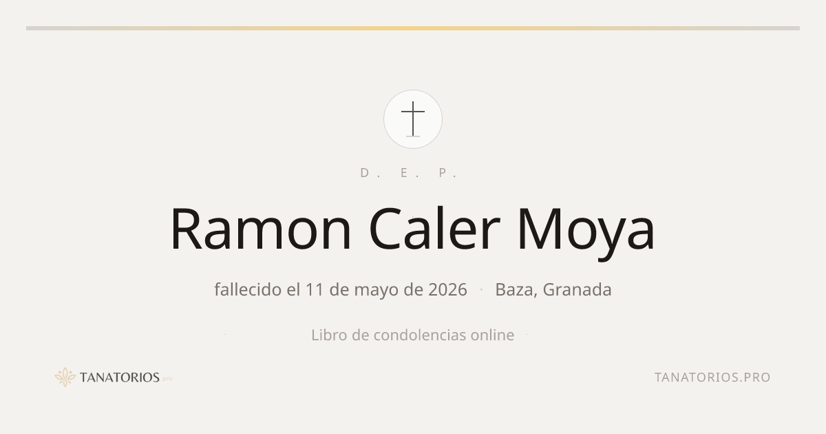 Memorial de Ramon Caler Moya