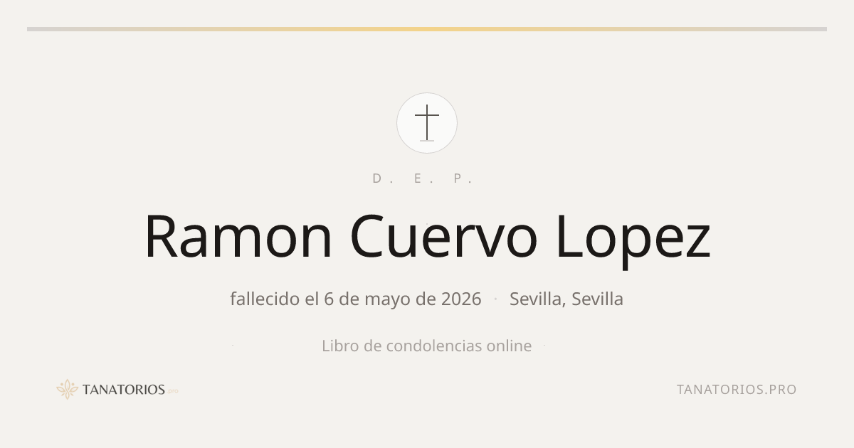 Memorial de Ramon Cuervo Lopez