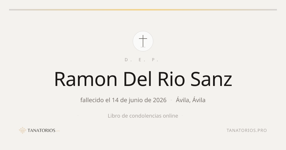 Memorial de Ramon Del Rio Sanz