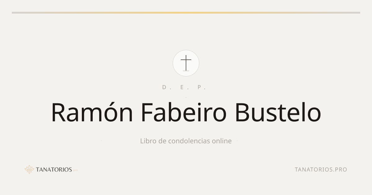 Memorial de Ramón Fabeiro Bustelo