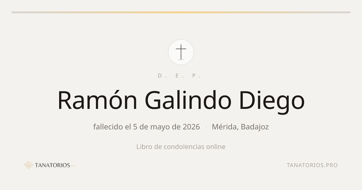Memorial de Ramón Galindo Diego