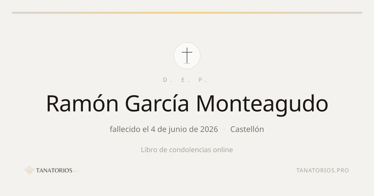 Memorial de Ramón García Monteagudo