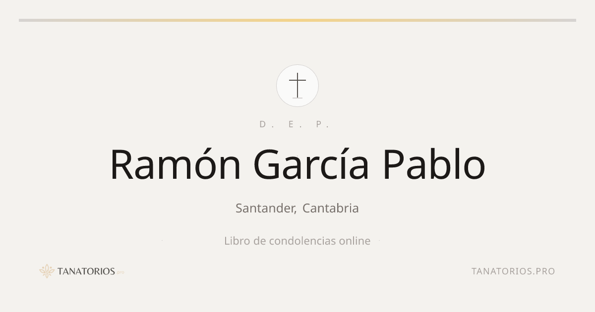 Memorial de Ramón García Pablo