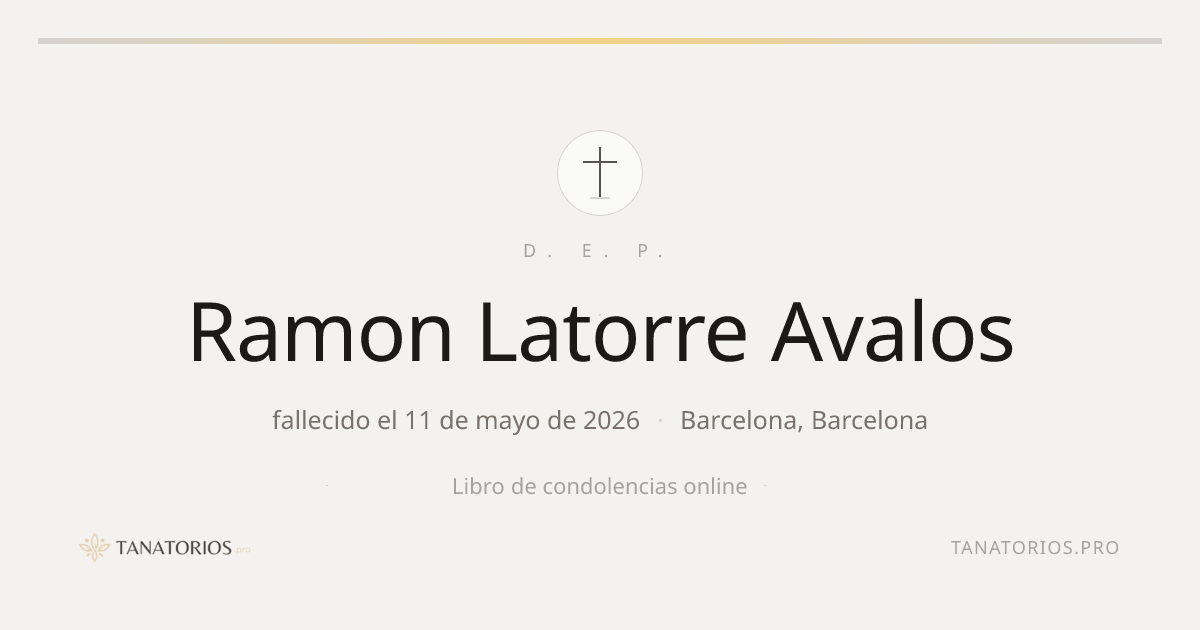 Memorial de Ramon Latorre Avalos