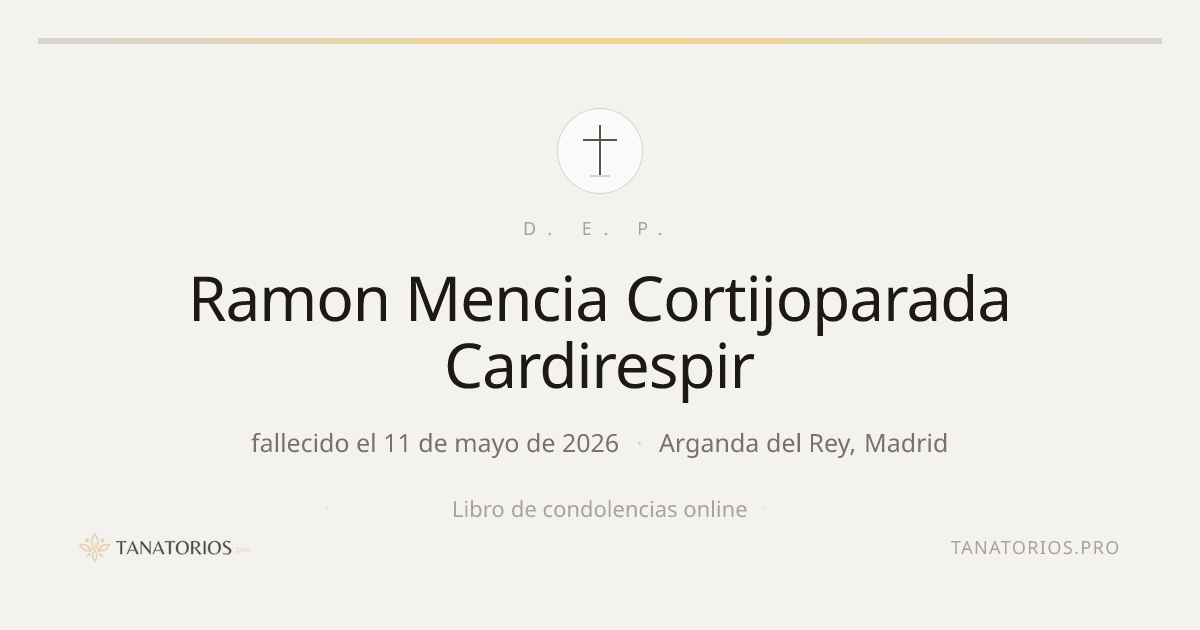 Memorial de Ramon Mencia Cortijoparada Cardirespir