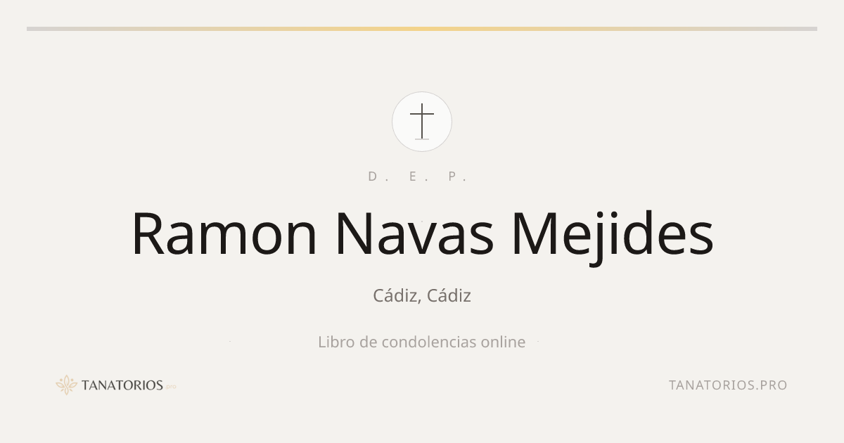Memorial de Ramon Navas Mejides
