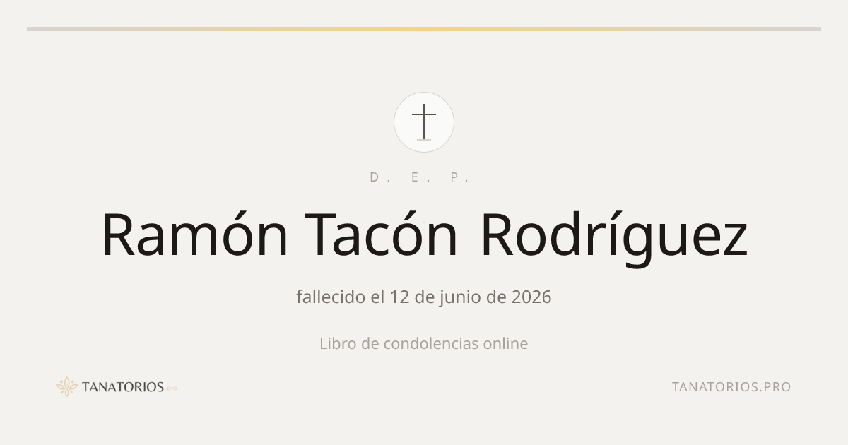 Memorial de Ramón Tacón Rodríguez