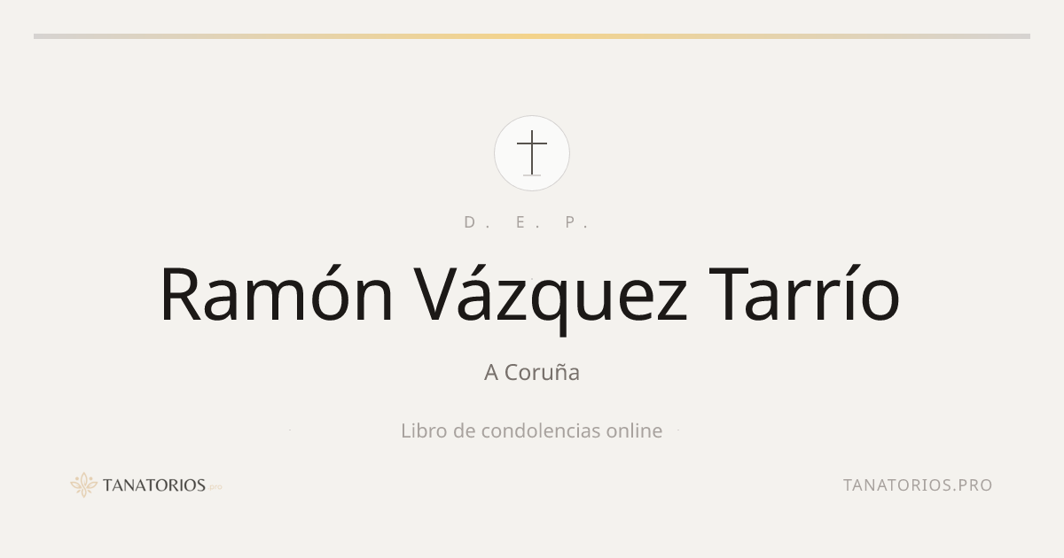 Memorial de Ramón Vázquez Tarrío
