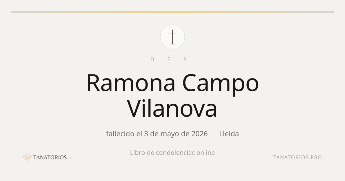 Memorial de Ramona Campo Vilanova