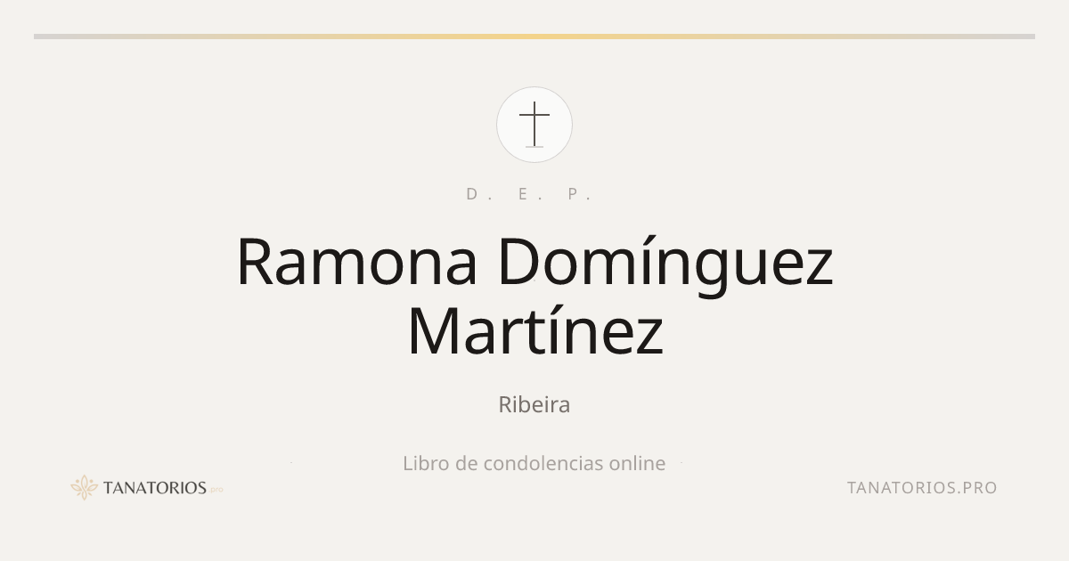 Memorial de Ramona Domínguez Martínez