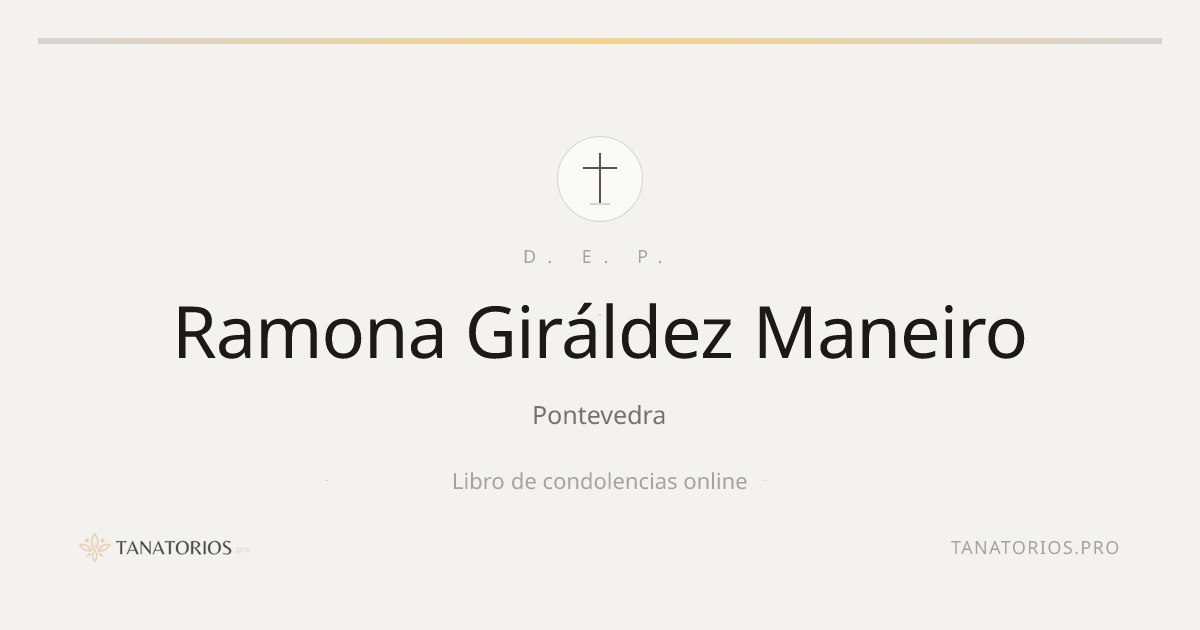 Memorial de Ramona Giráldez Maneiro