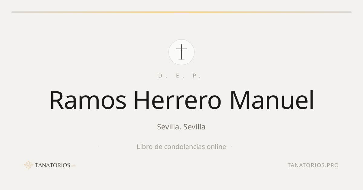 Memorial de Ramos Herrero Manuel