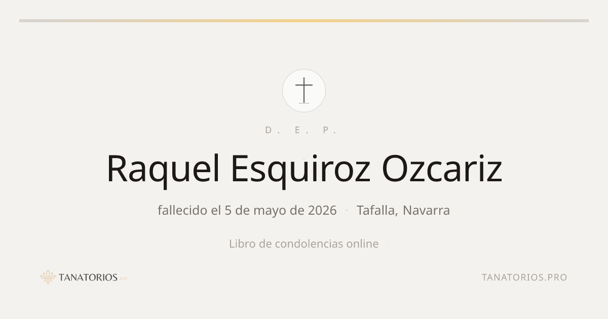 Memorial de Raquel  Esquiroz Ozcariz