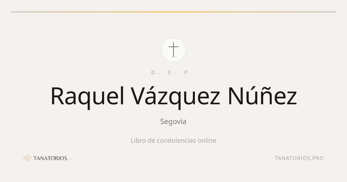 Memorial de Raquel Vázquez Núñez