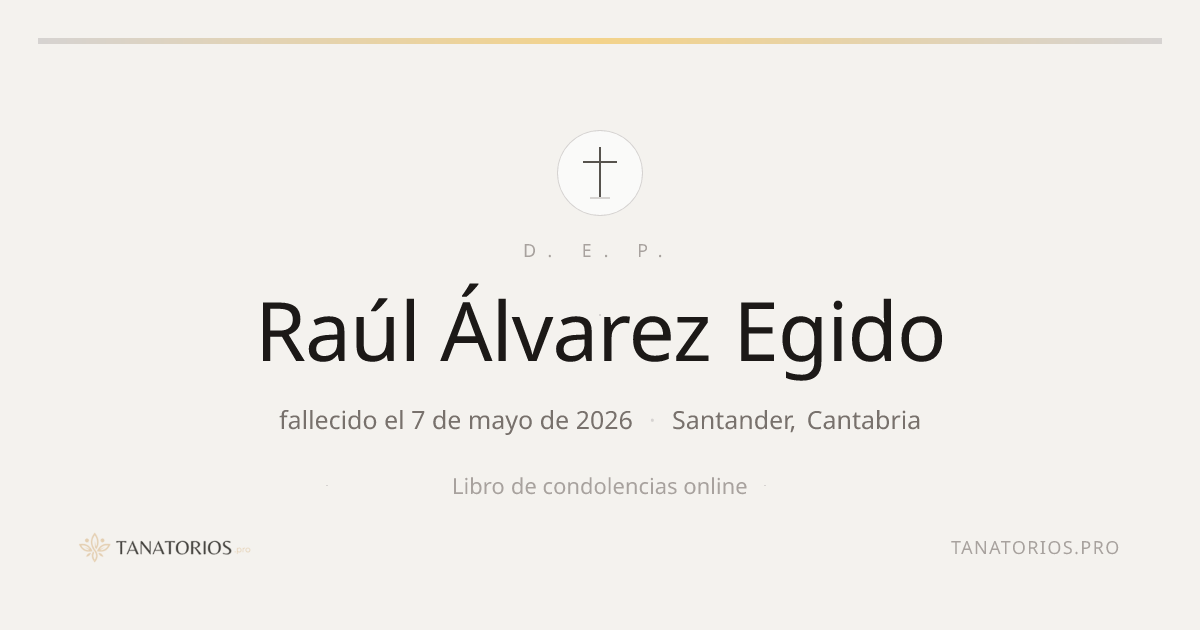 Memorial de Raúl Álvarez Egido