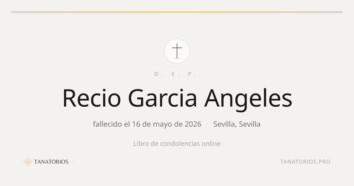 Memorial de Recio Garcia Angeles
