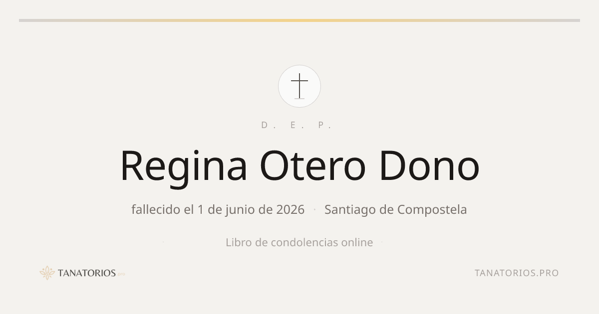 Memorial de Regina Otero Dono