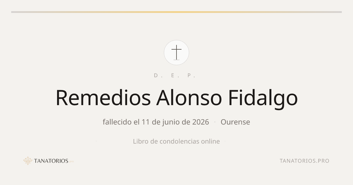 Memorial de Remedios Alonso Fidalgo