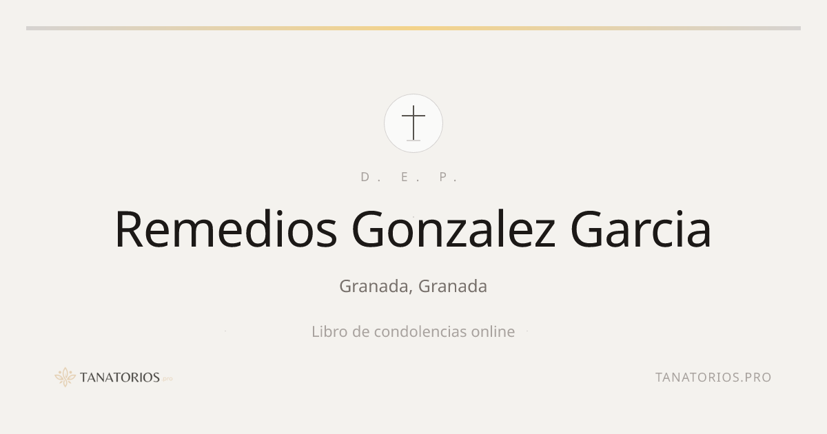 Memorial de Remedios Gonzalez Garcia