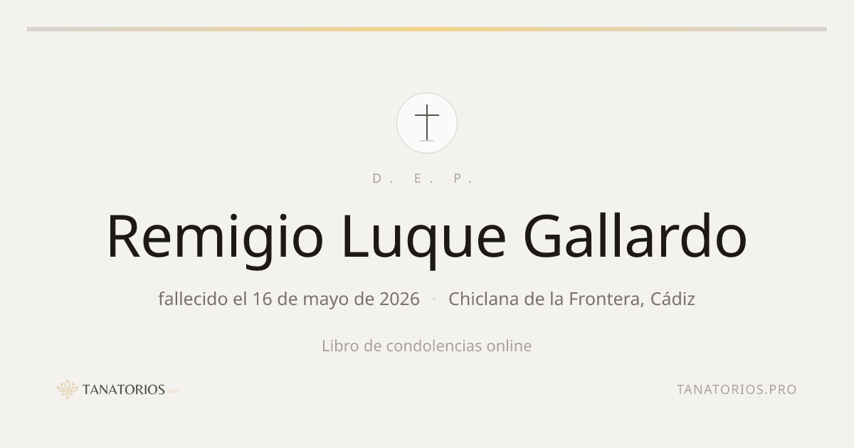 Memorial de Remigio Luque Gallardo