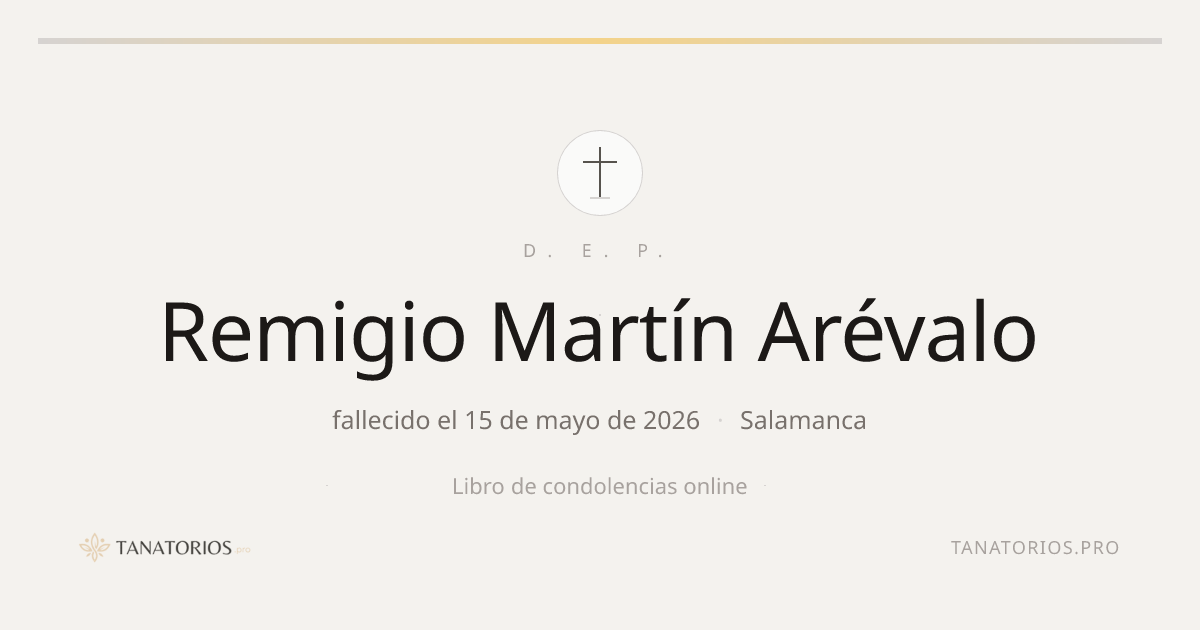Memorial de Remigio Martín Arévalo