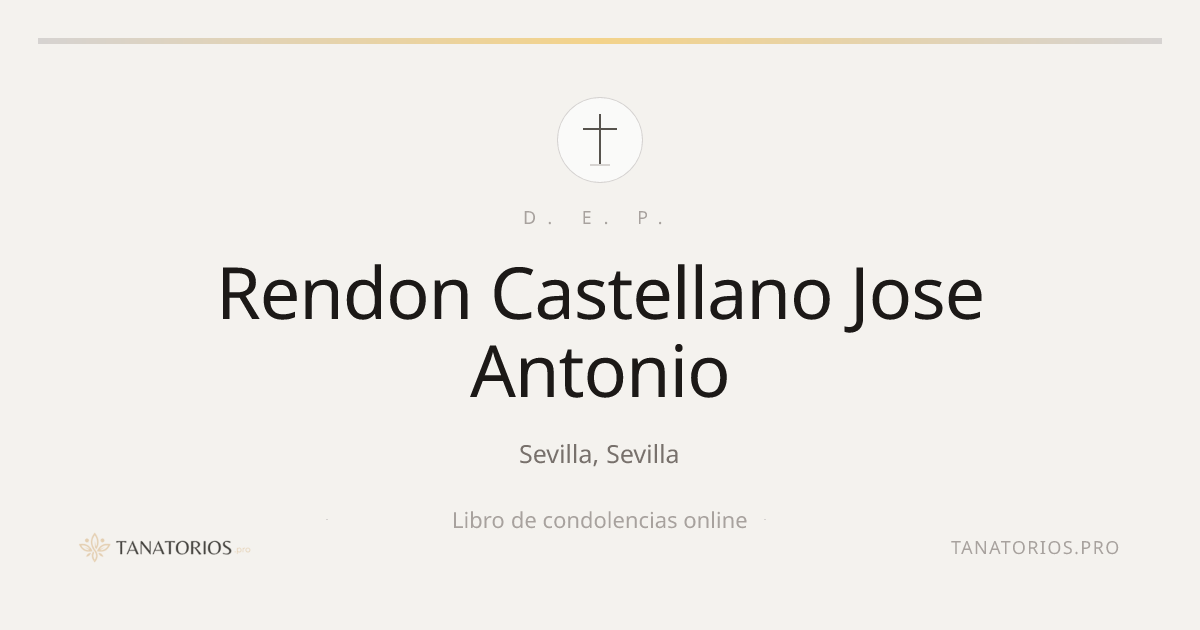 Memorial de Rendon Castellano Jose Antonio