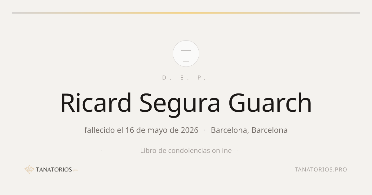 Memorial de Ricard Segura Guarch