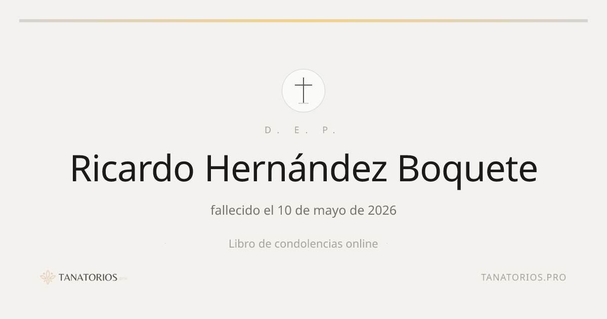 Memorial de Ricardo Hernández Boquete