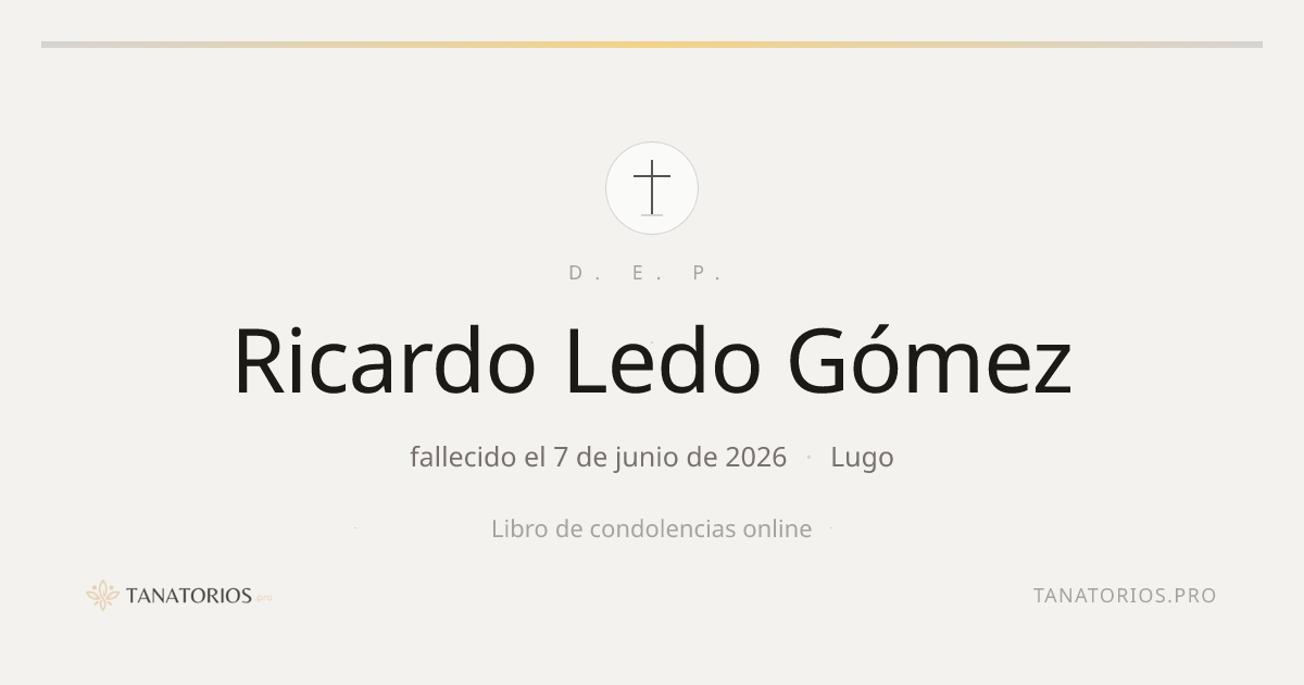 Memorial de Ricardo Ledo Gómez