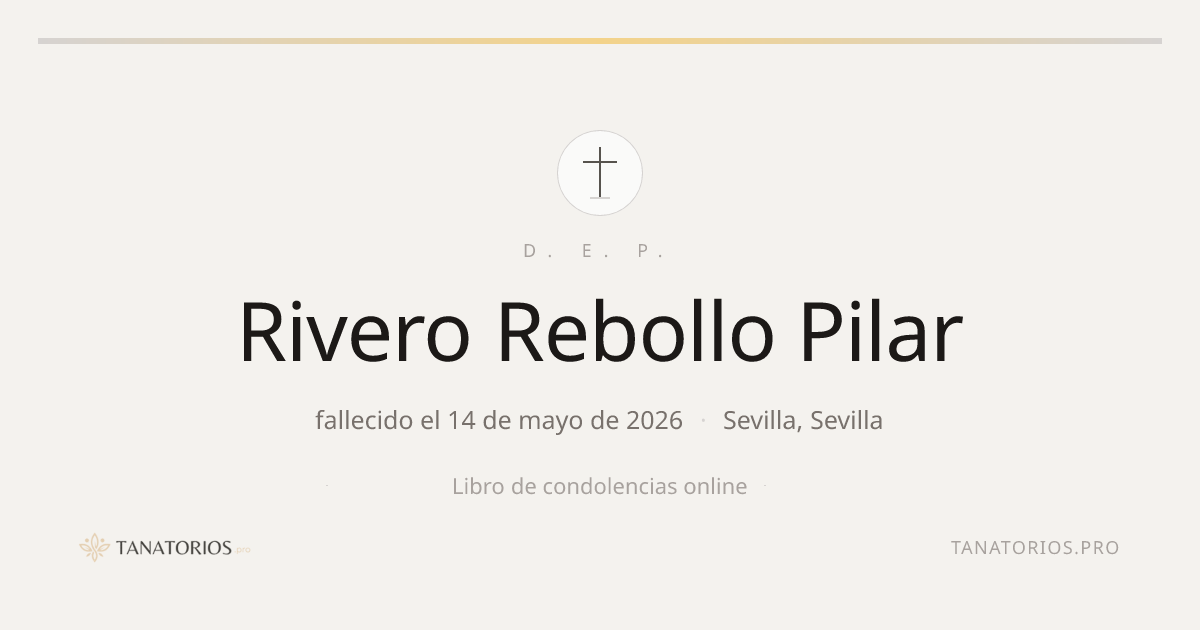 Memorial de Rivero Rebollo Pilar