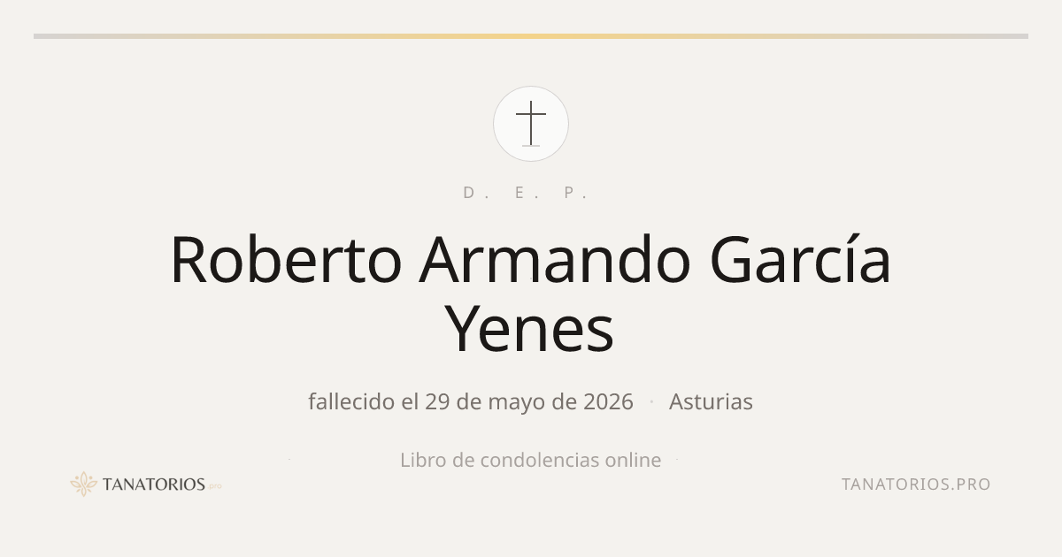 Memorial de Roberto Armando García Yenes