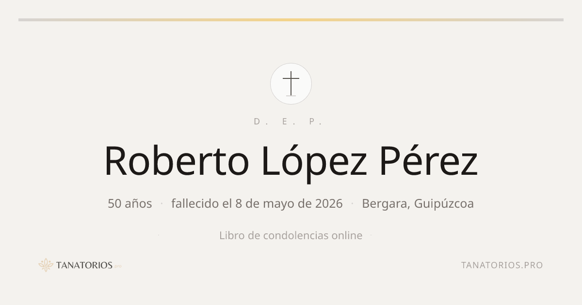 Memorial de Roberto López Pérez