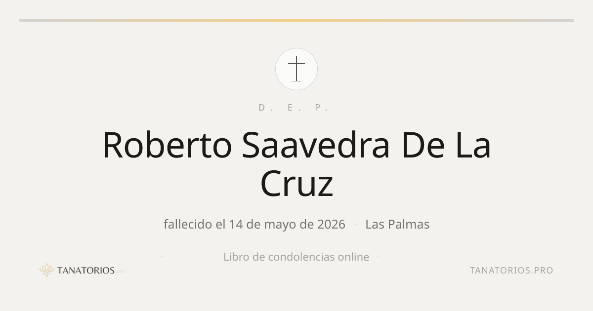 Memorial de Roberto Saavedra De La Cruz