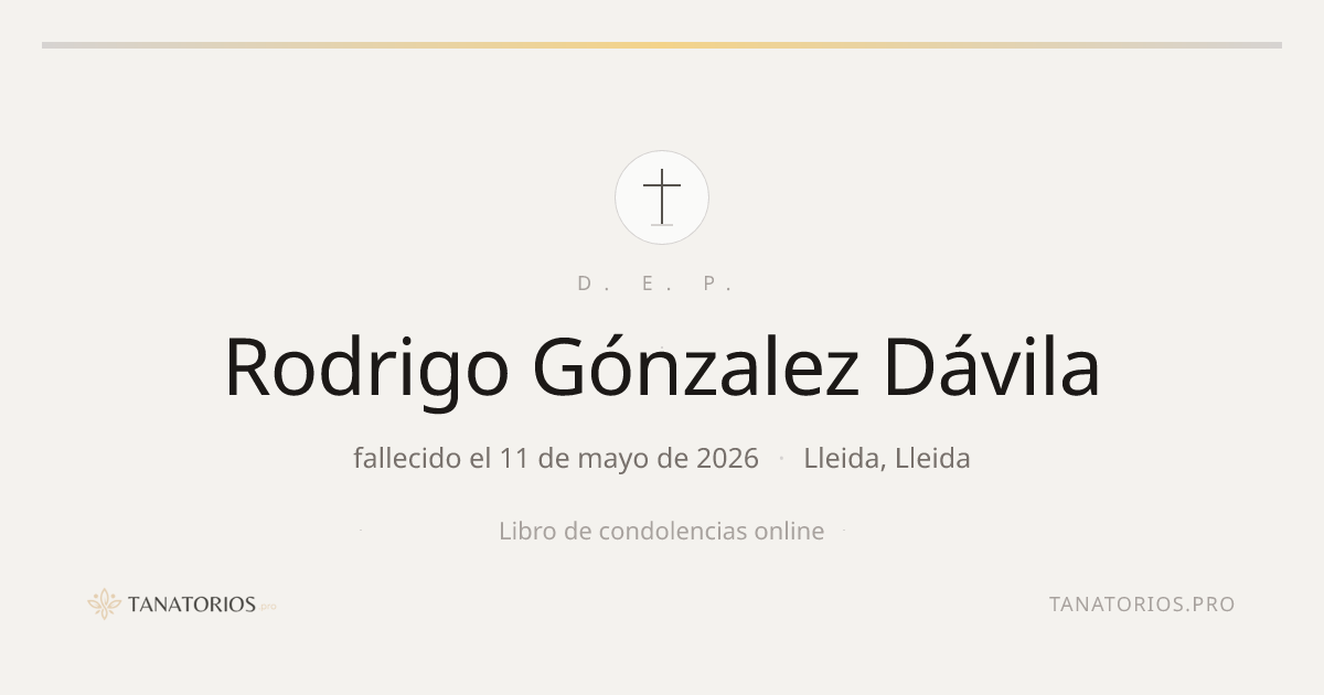 Memorial de Rodrigo Gónzalez Dávila