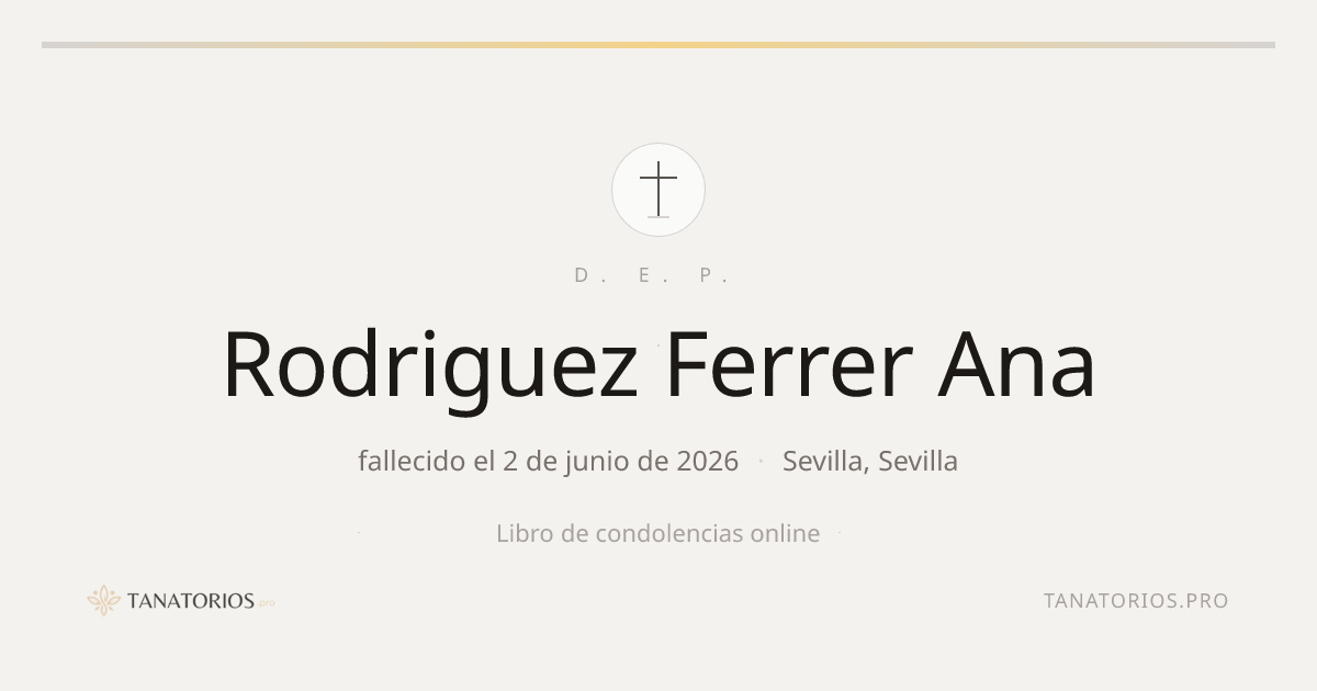 Memorial de Rodriguez Ferrer Ana