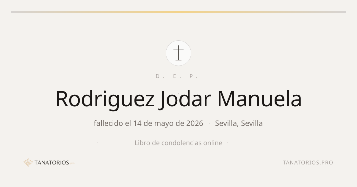 Memorial de Rodriguez Jodar Manuela