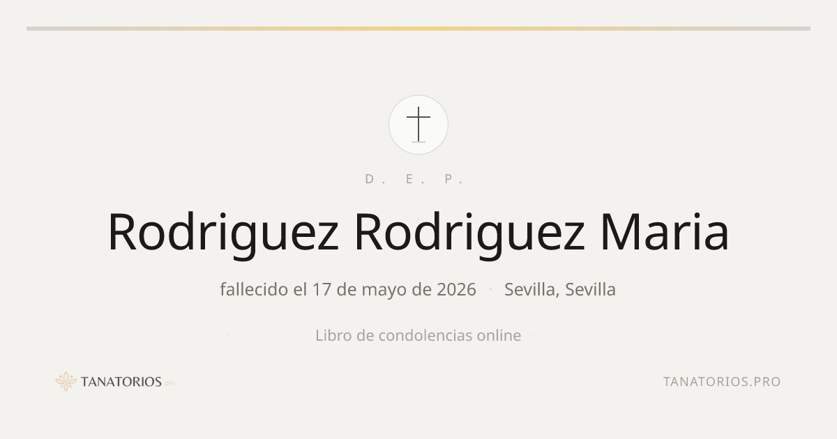 Memorial de Rodriguez Rodriguez Maria