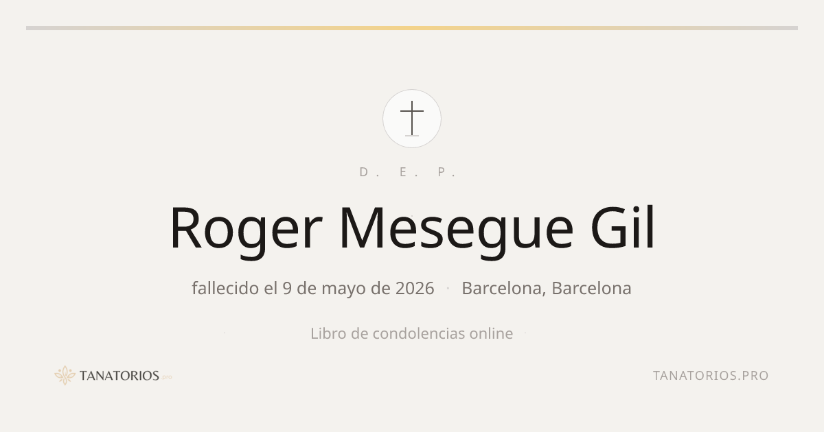 Memorial de Roger Mesegue Gil