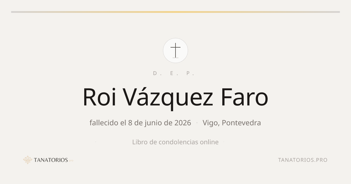 Memorial de Roi Vázquez Faro