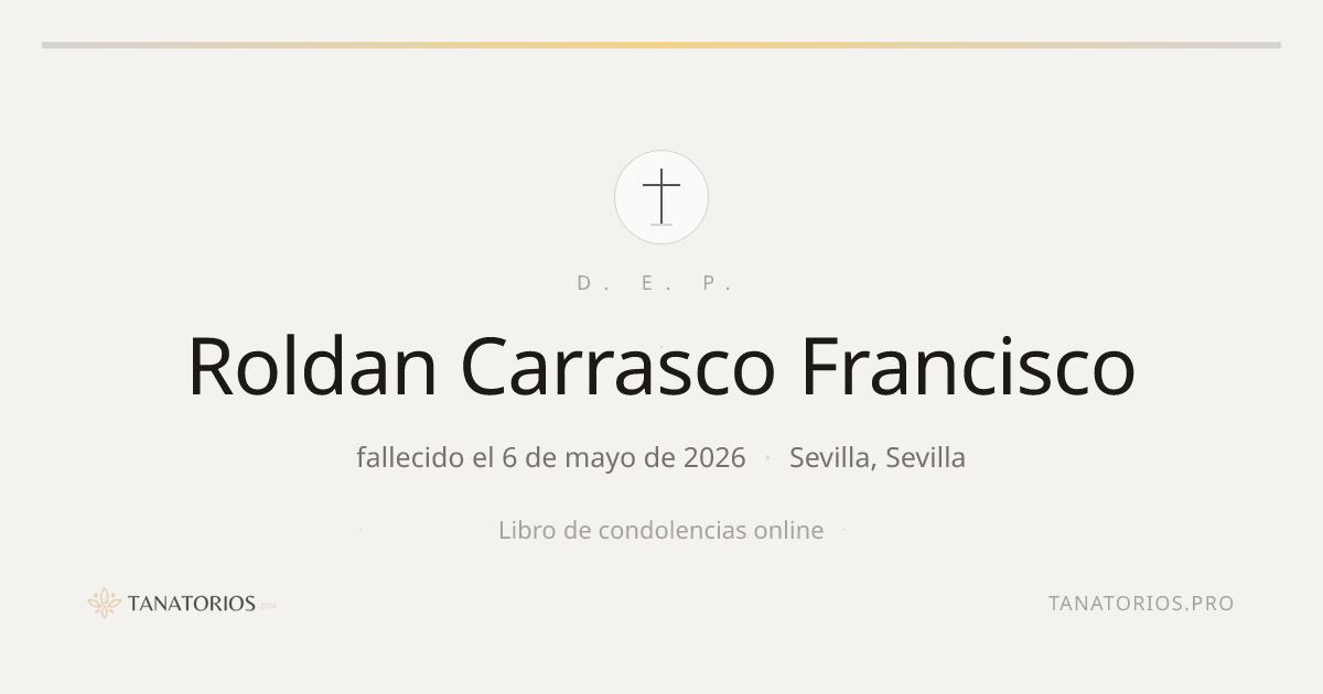 Memorial de Roldan Carrasco Francisco