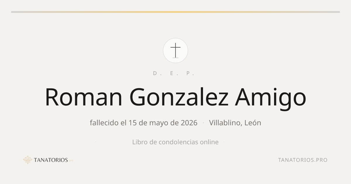 Memorial de Roman Gonzalez Amigo