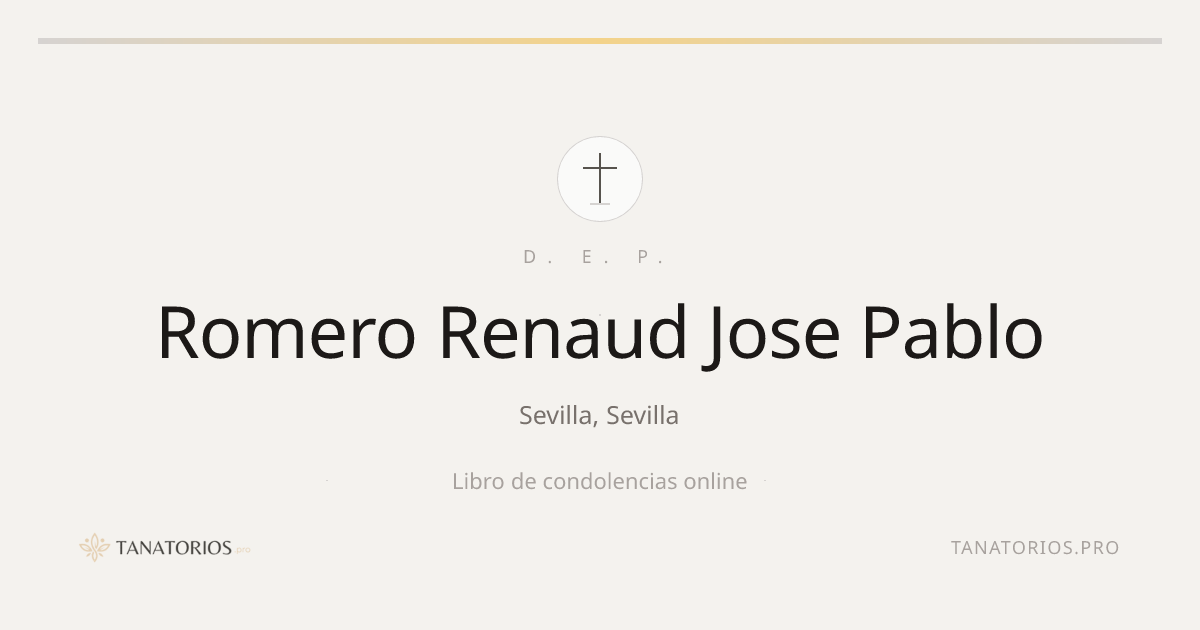 Memorial de Romero Renaud Jose Pablo