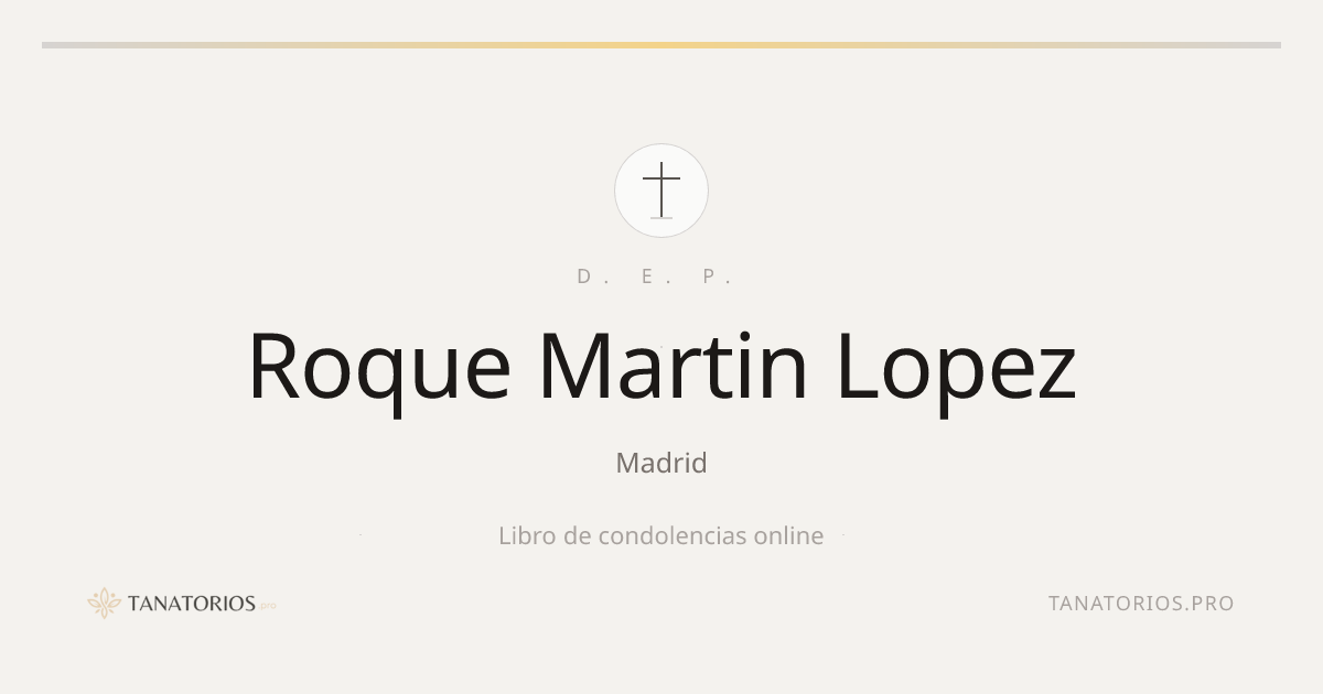 Memorial de Roque Martin Lopez