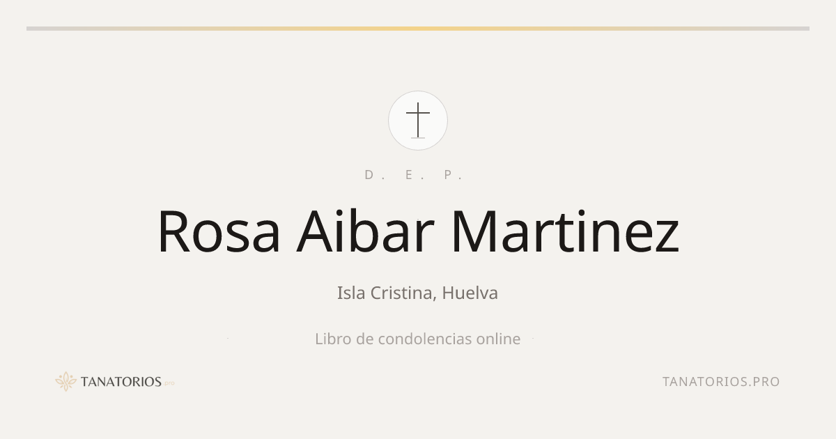 Memorial de Rosa Aibar Martinez