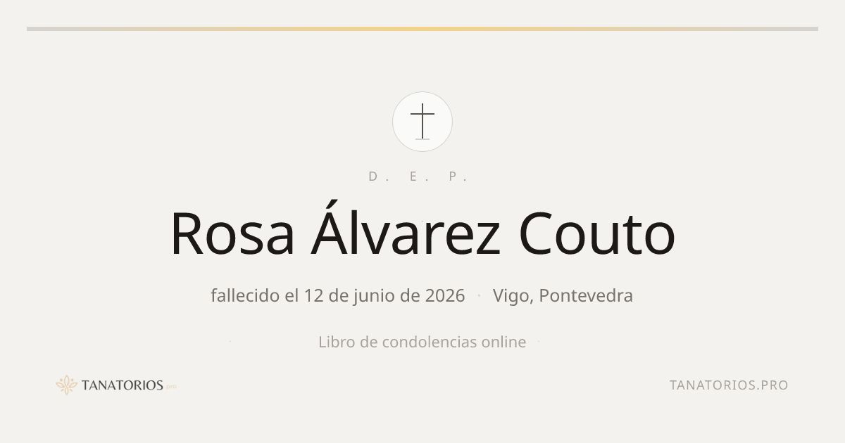 Memorial de Rosa Álvarez Couto