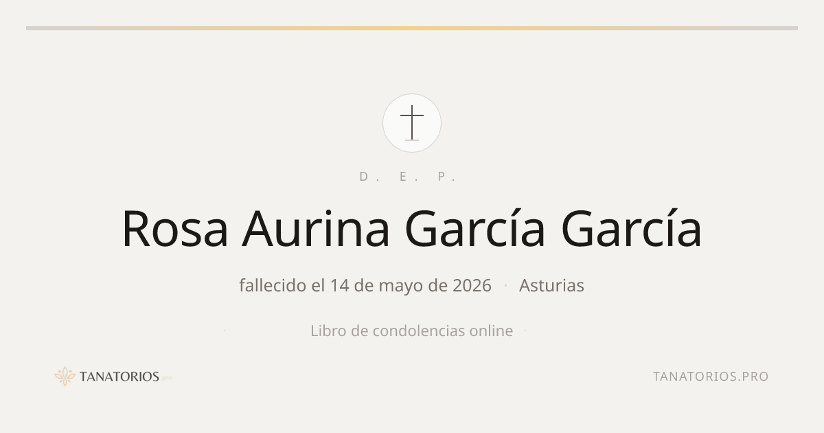 Memorial de Rosa Aurina García García